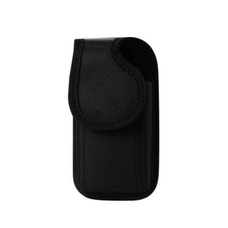 Vertical Rugged Pouch (5")  In Black Velcro Closure with Cardboard - BLACK (Only Ground Shipping)