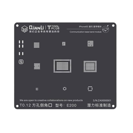 QianLi 3D Black Stencil Communication Base Band for iPhone 6S (Not Returnable)
