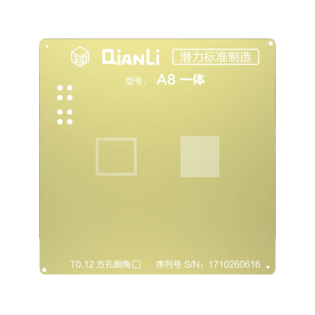 QianLi 3D Golden Stencil CPU for iPhone 6 / 6P (A8) (Not Returnable)