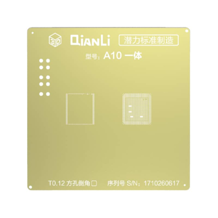QianLi 3D Golden Stencil CPU for iPhone 7 / 7P (A10) (Not Returnable)