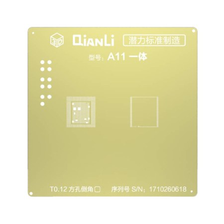 Buy the QianLi 3D golden stencil CPU for iPhone 8, 8P, and X with A11 chip. This item is not returnable.