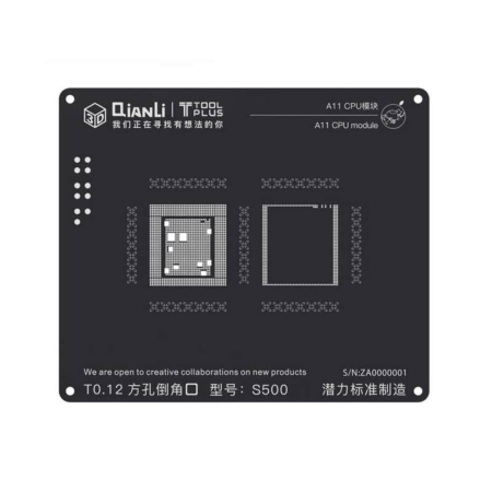 Shop the QianLi 3D black stencil CPU for iPhone 8, 8P, and X with A11 chip. This item is not returnable.