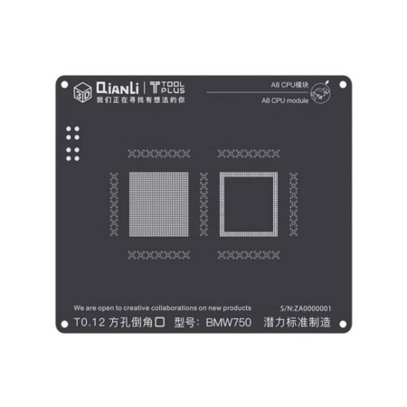 QianLi 3D Black Stencil CPU for iPhone 6 / 6P (A8) (Not Returnable)