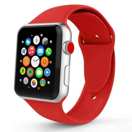 iWatch 38MM/40MM Silicone Band - RED (Only Ground Shipping)