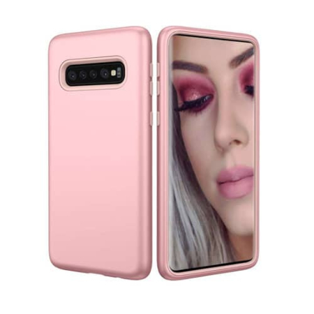 Galaxy S10+ Three Layer Protective Case -ROSE GOLD (Only Ground Shipping)