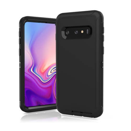 Heavy Duty Case for Galaxy S10+ (BLACK) (Only Ground Shipping)