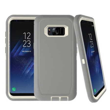 Heavy Duty Case for Galaxy S8 (GRAY & WHITE) (Only Ground Shipping)