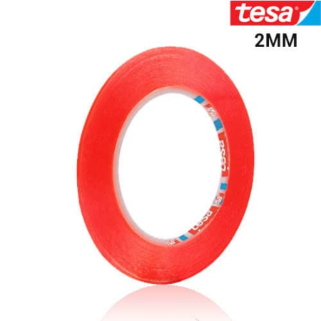 Tesa 4965 Double Side Tape (2mm / 33m) (Red)