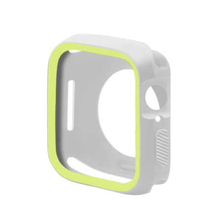 iWatch 40mm Soft Double Color Bumper - WHITE & GREEN (Only Ground Shipping)