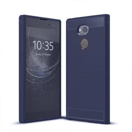 Sonny Xperia XA2 Armor Dual Layer Impact Shockproof Cover-DARK BLUE (Only Ground Shipping)