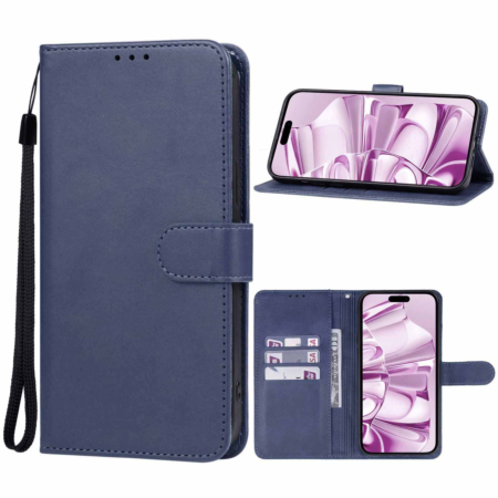 Leather Wallet Case with Card Slot - BLUE for Galaxy A26 5G (Only Ground Shipping)