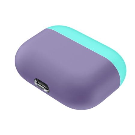 AirPods Pro Thin Silicone Case - PURPLE & TEAL (Only Ground Shipping)