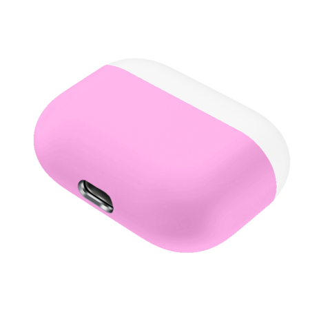 AirPods Pro Thin Silicone Case - PINK & WHITE (Only Ground Shipping)