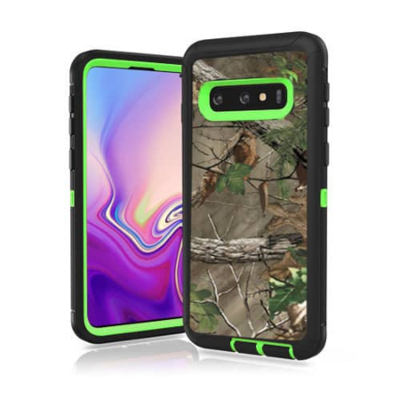 Heavy Duty Case for Galaxy S10+ (CAMO GREEN) (Only Ground Shipping)