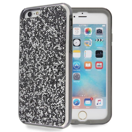 Bling Diamond Crystal Dual Layer Protection Case - BLACK for iPhone 8P / 7P (Only Ground Shipping)