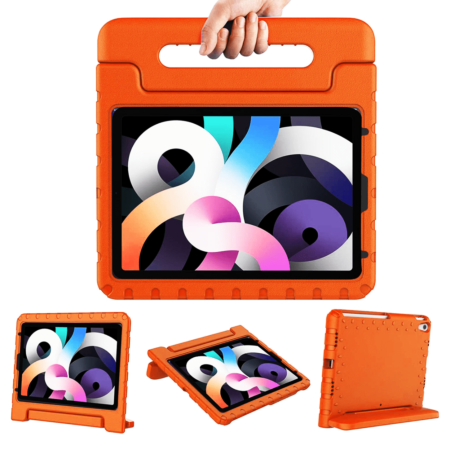 Handle Stand Shockproof Kids Case - ORANGE for iPad Mini 6 / 7 (A17 Pro) (Only Ground Shipping)