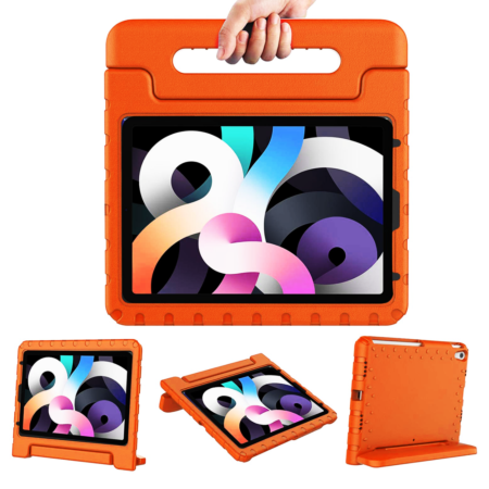 Handle Stand Shockproof Kids Case - ORANGE for iPad Air 11 2024 / iPad10 2022 (10.9") (Only Ground Shipping)