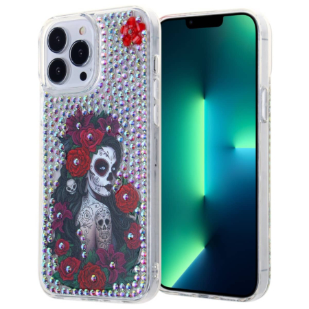 Crystal Diamond Pattern Design Case - Style 1 for iPhone 13 Pro (Only Ground Shipping)