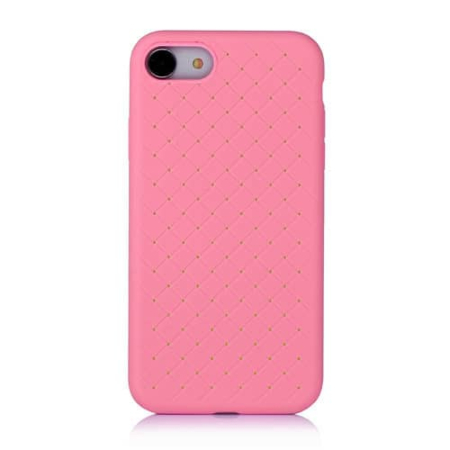 Wicker Design Silicone Cases - PINK for iPhone 8P / 7P (Only Ground Shipping)