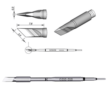 JBC C210-018 Knife Cartridge  3.4 x 0.3