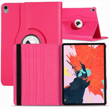 360 Degree Rotating Swivel Stand Case - PINK for iPad Pro 12.9 2018 (3rd Gen) (Only Ground Shipping)