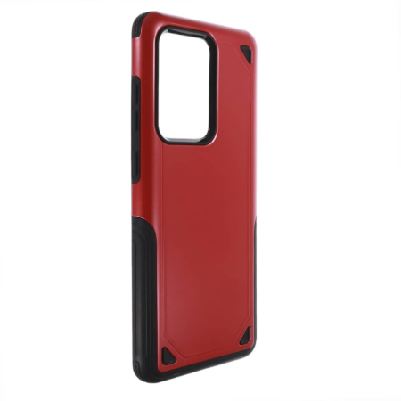 Galaxy S20 Ultra Armor Dual Layer Impact Shockproof Cover- RED (Only Ground Shipping)
