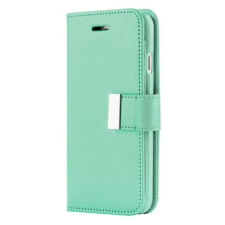 Galaxy A20E Design Wallet with Extra Pocket Case - TEAL (Only Ground Shipping)