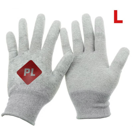 Antistatic Carbon Fiber Gloves / PU Coated Gloves (L)