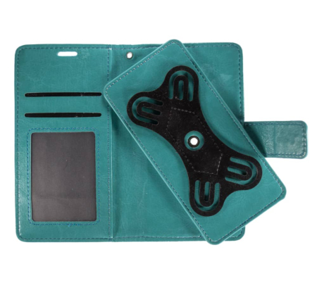 UWC-Small (4.5"-4.8") Universal Wallet Case with 360 Degree Rotating  Swivel Stand - TEAL (Only Ground Shipping)