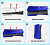 Faceplate Cover (BLUE) (4 Piece Set) for PlayStation 5 Slim Disc Edition (NO LOGO) (Only Ground Shipping)