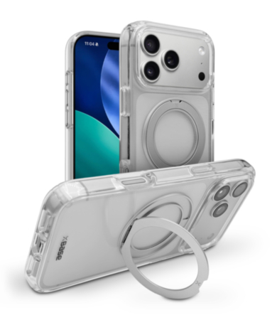 xBase by PowerPeak Crystalline Pro with Kickstand MagSafe Protective Case (Clear) for iPhone 17 Pro Max / 18 Pro Max (Only Ground Shipping)