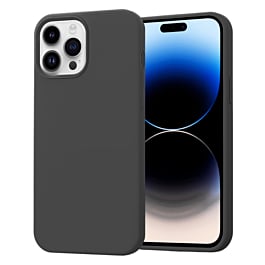 Soft Solid Silicone Case (Full Buttom Cover) - Style 57 for iPhone 14 Pro Max (Only Ground Shipping)