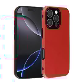 Full Cover New Design Silicone Case - RED for iPhone 16 Pro Max (Only Ground Shipping)