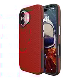 Shock Absorption Protective Dual Layer Case  - RED for iPhone 17 (Only Ground Shipping)