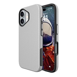 Shock Absorption Protective Dual Layer Case  - SILVER for iPhone 17 (Only Ground Shipping)