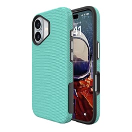 Shock Absorption Protective Dual Layer Case  - TEAL for iPhone 17 (Only Ground Shipping)