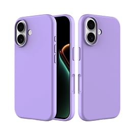 Soft Solid Silicone Case (Full Buttom Cover) - LILAC for iPhone 17 (Only Ground Shipping)