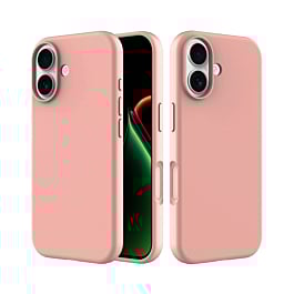 Soft Solid Silicone Case (Full Buttom Cover) - PINK for iPhone 17 (Only Ground Shipping)