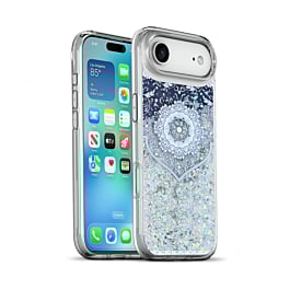 Liquid Quicksand Glitter Cover Case - ETHNIC FLOWERS for iPhone Air (Only Ground Shipping)