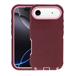 Heavy Duty Case - MAROON & PINK for iPhone Air (Only Ground Shipping)