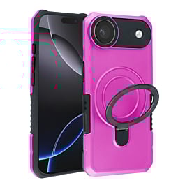 Hard PC Shockproof Case w /Ring Holder - PINK for iPhone Air (Only Ground Shipping)