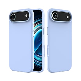 Soft Solid Silicone Case (Full Buttom Cover) - LIGHT BLUE for iPhone Air (Only Ground Shipping)