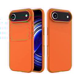 Soft Solid Silicone Case (Full Buttom Cover) - ORANGE for iPhone Air (Only Ground Shipping)