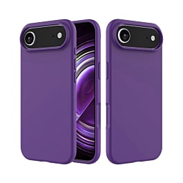 Soft Solid Silicone Case (Full Buttom Cover) - PURPLE for iPhone Air (Only Ground Shipping)
