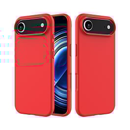 Soft Solid Silicone Case (Full Buttom Cover) - RED for iPhone Air (Only Ground Shipping)