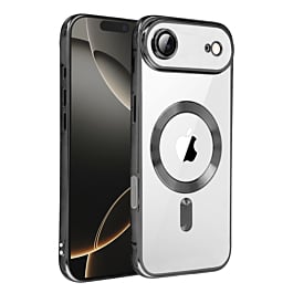 Shiny Wireless Charging Clear Case - BLACK for iPhone Air (Only Ground Shipping)