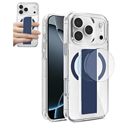 Hard Clear Case with MagGrip for iPhone 17 Pro (BLUE) (Only Ground Shipping)