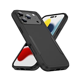 Dual Layers Shockproof Strong Case - BLACK for iPhone 17 Pro Max (Only Ground Shipping)