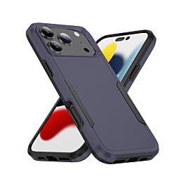 Dual Layers Shockproof Strong Case - BLUE for iPhone 17 Pro Max (Only Ground Shipping)