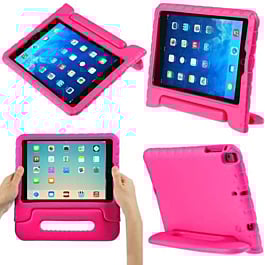 Handle Stand Shockproof Kids Case - HOT PINK for iPad 5 (2017) / iPad 6 (2018) / Air 1 / Air 2 / Pro 9.7 (Only Ground Shipping)